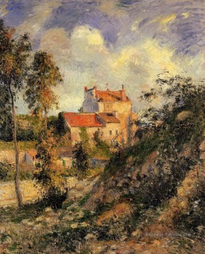 les mathurins pontoise 1877 Camille Pissarro paysage Peinture à l'huile